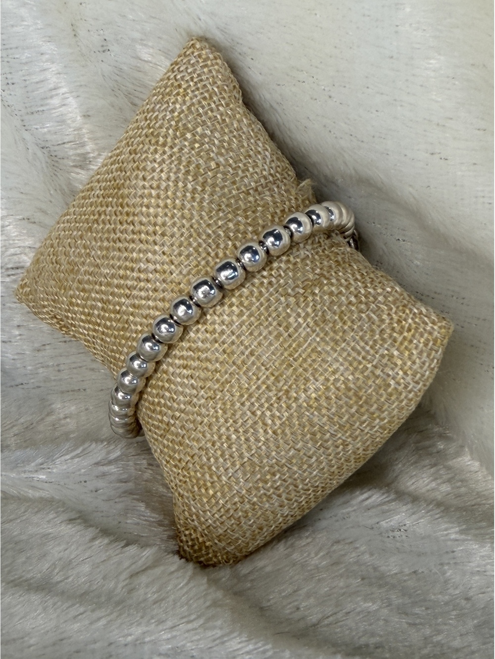 Silpada Sterling Silver Flexible Ball Beaded Disc Charm Cuff Bracelet B0744 - Picture 2 of 6